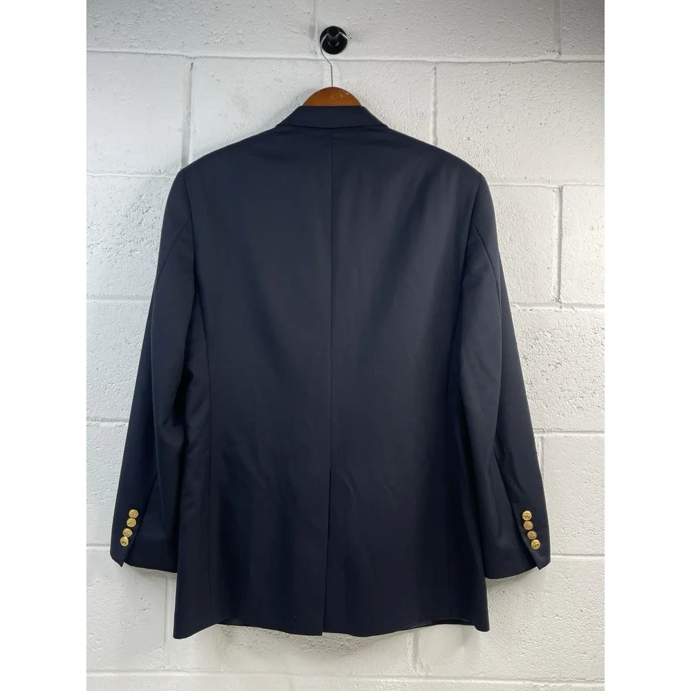 Brooks Brothers Blazer 41SR Navy Excellent Condition Golden Fleece Button Jacket